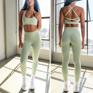 <span class=keywords><strong>Pantalones</strong></span> de Yoga de Cintura Alta, Secado Rápido, Largos, con Cierre Elástico, Mallas Deportivas para <span class=keywords><strong>Mujer</strong></span>, Levanta Glúteos, para Levantamiento de Pesas - Product Image 3