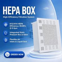 Boîtier de sortie d'air HEPA pour la ventilation d'air frais en salle blanche et les systèmes de filtration par conduits de plafond