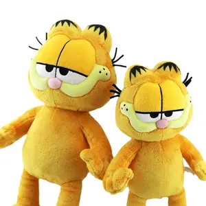 Kız ve çocuklar için moda Garfield doğum günü hediyesi sarı kedi peluş oyuncaklar sevimli kedi doldurulmuş yumuşak oyuncak