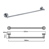 Offre Spéciale : Ensemble d'Accessoires de Salle de Bain Muraux en Chrome, en Acier Inoxydable, Construction Durable