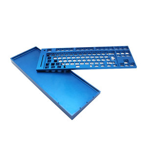 Coque de clavier en aluminium pur CNC intégrée, kit de boîtier de clavier en aluminium personnalisé, artisanat métallique de positionnement de clavier - Product Image 1