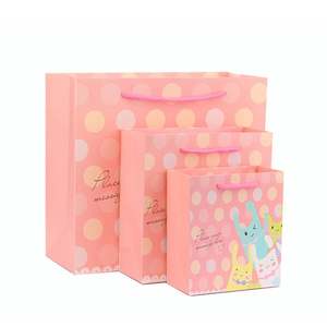 KM Christmas Custom Cosmetic Shopping Jewelry Wedding Goodies Paper Shopping Packaging Tote Small <b>Gift</b> Ribbon Garment <b>Bag</b> - Product Image 4