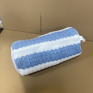 Sac à linge pour chaussures OEM 39x19 bleu et blanc, tissu chenille, fermeture éclair, pour utilisation en machine à laver - Product Image 3