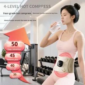 Массажер для талии EMS с подогревом, перезаряжаемый, с функцией тепловой компрессии, для массажа матки, премиум-качество, YM-03, Китай - Product Image 5