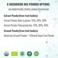 Qinshantang 10 en 1 organique Reishi Cordyceps Lion's Mane Chaga Turquie Queue Champignon Poudre Mélange pour le soutien de l'immunité