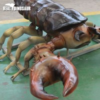 Statue de Scorpion Animatronique Réaliste en Métal et Fibre de Verre pour Utilisation Intérieure/Extérieure dans les Parcs d'Aventure et les Centres Commerciaux