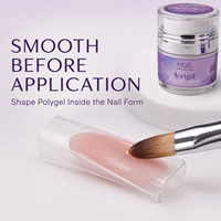 Gel de sculpture professionnel pour ongles, liquide de modelage 50ml, sans HEMA ni TPO, solution de contrôle facile avec pinceau pour usage en salon