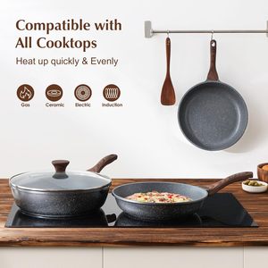 Sartén Moderna de Acero Inoxidable de la Mejor Calidad, Sartén <span class=keywords><strong>para</strong></span> Tortillas, Sartén Saludable <span class=keywords><strong>para</strong></span> Cocinar, Apta <span class=keywords><strong>para</strong></span> <span class=keywords><strong>Gas</strong></span> e Inducción - Product Image 2