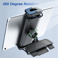 Support universel pour tablette pour fente de CD de voiture, rotatif à 360 degrés, réglable et flexible