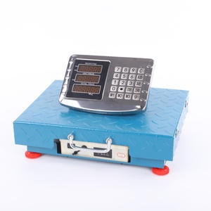 Cân điện tử không dây 150kg/<span class=keywords><strong>300kg</strong></span>, cân sàn bằng thép với màn hình LCD, model TCS, cân tính giá - Product Image 2