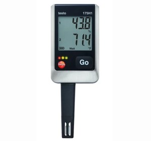 Registrador de Datos de Temperatura y Humedad Profesional Testo 175H1, Memoria para 1 Millón de Lecturas, Sensor Externo para una Respuesta Más Rápida - Product Image 1