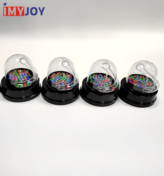 Electric lottery draw machine 3 color ball 49 number mini game machine for sale