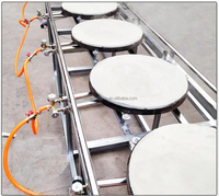 Machine de cuisson de crêpes de type push-pull Offre Spéciale à 2 casseroles pâte à farine de millet faisant la machine à crêpes