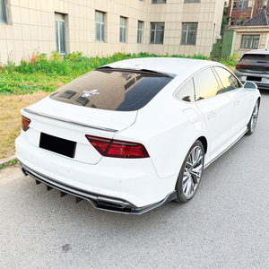 Amp-Z Rear Lip Spoiler Carbon Fiber Texture Matte Finish For Audi A7 C7 S-Line 2015-2017 Tuning Style - Product Image 4