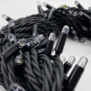 Guirlandes lumineuses LED industrielles étanches IP67, câble en caoutchouc noir H03RN, lumières féériques pour jardin extérieur, décoration de mariage CE ROHS - Product Image 3