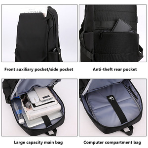 Alla moda per uomini e donne semplice zainetto per Computer in <span class=keywords><strong>tessuto</strong></span> Oxford <span class=keywords><strong>zaino</strong></span> per studenti di grande capacità - Product Image 6