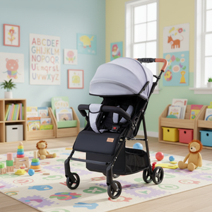 ขายรถเข็นเด็กมือสอง แบบนั่งหรือนอน พับเก็บได้ พกพาสะดวก พร้อมมุมมองที่กว้าง - Product Image 1