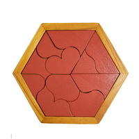 Puzzle hexagonal Tangram de 7 pièces, casse-tête de 11 blocs, jouet éducatif classique, cadeaux