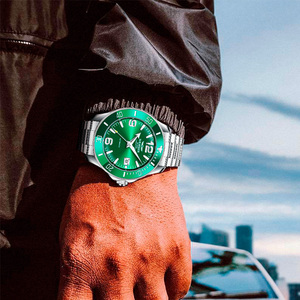 Relógios Mecânicos de Luxo Haemmer 5008 Nova Série Water <span class=keywords><strong>Ghost</strong></span> com Mostrador Analógico Verde Clássico 500M à Prova d'Água - Product Image 5