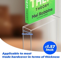 Vitrine murale en acrylique transparent pour livres reliés, protection UV
