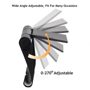 Custom Logo Adjustable Plastic Phone Stand <b>Foldable</b> Desktop Smartphone Holder for Event Giveaways - Product Image 3