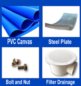 Tanques de Cría de Peces Redondos de 14000 Litros, Diámetro de 4 m, Altura de 1,15 m, HDPE PVC Azul, Duraderos y Personalizables, para la Cría de Peces - Product Image 6