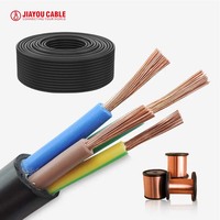 Câble d'alimentation RVV flexible de 1,5 mm à 6 mm, 2 à 5 conducteurs, isolé et gainé en PVC