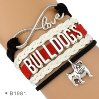 Bracelet à breloques tendance pour les mamans de chiens, amour infini, bouledogue français, berger australien, golden retriever, cocker spaniel, schnauzer