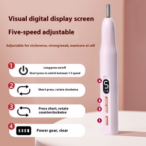 Cordless Rechargeable <b>Nail</b> <b>Drill</b> LED Display Screen Electric Fast Polishing <b>Machine</b> Portable Manicure File Polish Products - Product Image 5