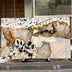 Wholesale Luxury Natural Patagonia Quartzite Transparent Onyx with Luminous Quartzie Pandora Crystal Jade for <b>Sofa</b> Background - Product Image 3
