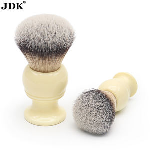 Pinceau à raser de haute qualité en poils de <span class=keywords><strong>blaireau</strong></span> pur avec manche en résine blanche, en promotion - Product Image 4