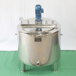 Cuve de mélange verticale en acier inoxydable 304 316L QIANGZHONG avec agitateur pour l'industrie cosmétique et biotechnologique - Product Image 4