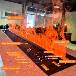 Cheminée à Vapeur d'Eau Décorative Très Vendue avec Éclairage LED, Insert de Foyer 3D à Atomisation d'Eau Contrôlé par Application - Product Image 4