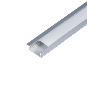 1 Meter U Shape LED Aluminum Channel System with Milky White Diffuser Cover Mounting Clips