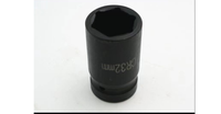 Llave de Impacto Profunda de 6 Puntas, 3/8" x 13mm, Cuadrado Métrico, 30mm, Aleación de Aluminio, Grado Industrial, Enchufe Reversible, OEM Hidráulico