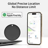 Localizador GPS con Certificación MFi, Mini Rastreador Inteligente para Llaves, Niños, Mascotas, Perros, Compatible con Apple iOS y AirTag