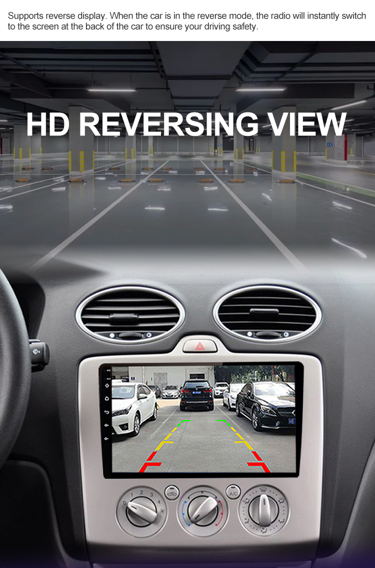 9 Inch Android Car Player For Ford Focus Exi AT 2004 2005 2006 2007 2008 2009 2010 2011 GPS Navigation Radio multimedia