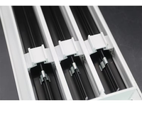 Diffuseur linéaire de plafond en aluminium pour climatisation moderne - Grille de ventilation facile à installer pour salon et usage extérieur