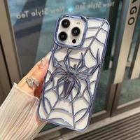 Coque de téléphone antichoc en TPU Spider de refroidissement de luxe haut de gamme OEM pour 17 & 16 Pro Max avec poignée de téléphone
