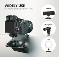 Support de caméra pour moniteur en plastique RAUBAY, pince de fixation pour webcam avec vis 1/4'' pour moniteurs à écran plat