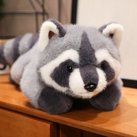 CHIQUE mainan boneka rakun besar berbulu nyaman pendamping manis hadiah tidur Racoon PLUS