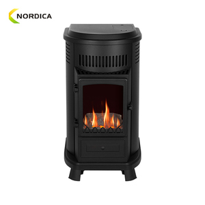 Retro Design Red Portable Gas Stove 3.4 Kw Mobile Natural Heater for Household Fh-708 Portable Gas Heater - Product Image 5
