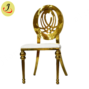 New Event Design Wedding Hotel Golden Stainless Steel Dining <b>Chair</b> - Product Image 1