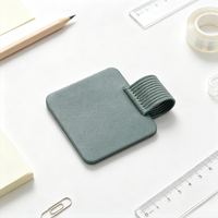 Support de stylo universel auto-adhésif en PU à faible MOQ, attache élastique pour stylo, accessoire pour carnets, agendas et classeurs