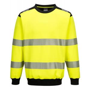 PORTWEST - PW379YBRXXXL PW3 Sweat-shirt à col ras du cou jaune/noir haute visibilité-EAN 5036108341412 HI-VIS WORKWEAR - Product Image 1