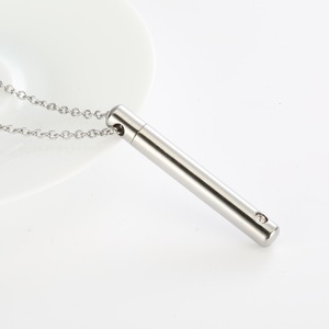 Zircon silbato <span class=keywords><strong>de</strong></span> acero inoxidable joyería <span class=keywords><strong>de</strong></span> moda Anti No Mindful fumar respiración ansiedad Breathlace Collar para fumar - Product Image 3