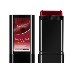 GOPERFECT Stick de coloration capillaire rouge bordeaux avec peigne, couvrance instantanée des cheveux gris, formule douce, retouche des racines, <span class=keywords><strong>coiffure</strong></span> - Product Image 2