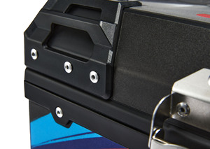 Boîte carrée en alliage plastique de 45 L avec dossier, doublure et autocollants, boîtes arrière pour moto, équipements de moto - Product Image 6