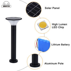 आउटडोर ip65 वाटरप्रूफ एकीकृत एलईडी सोलर गार्डन लाइट लॉन पैटियो वॉकवे ड्राइववे और आंगन के लिए स्मार्ट कंट्रोल के साथ - Product Image 4