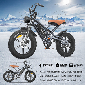 Jansno จักรยานไฟฟ้า X50สำหรับพักผ่อนในเมืองมอเตอร์750วัตต์แบตเตอรี่48โวลต์14AH สำหรับการขับขี่ได้อย่างง่ายดาย - Product Image 2